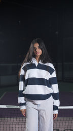 Classic Stripe Polo Sweatshirts