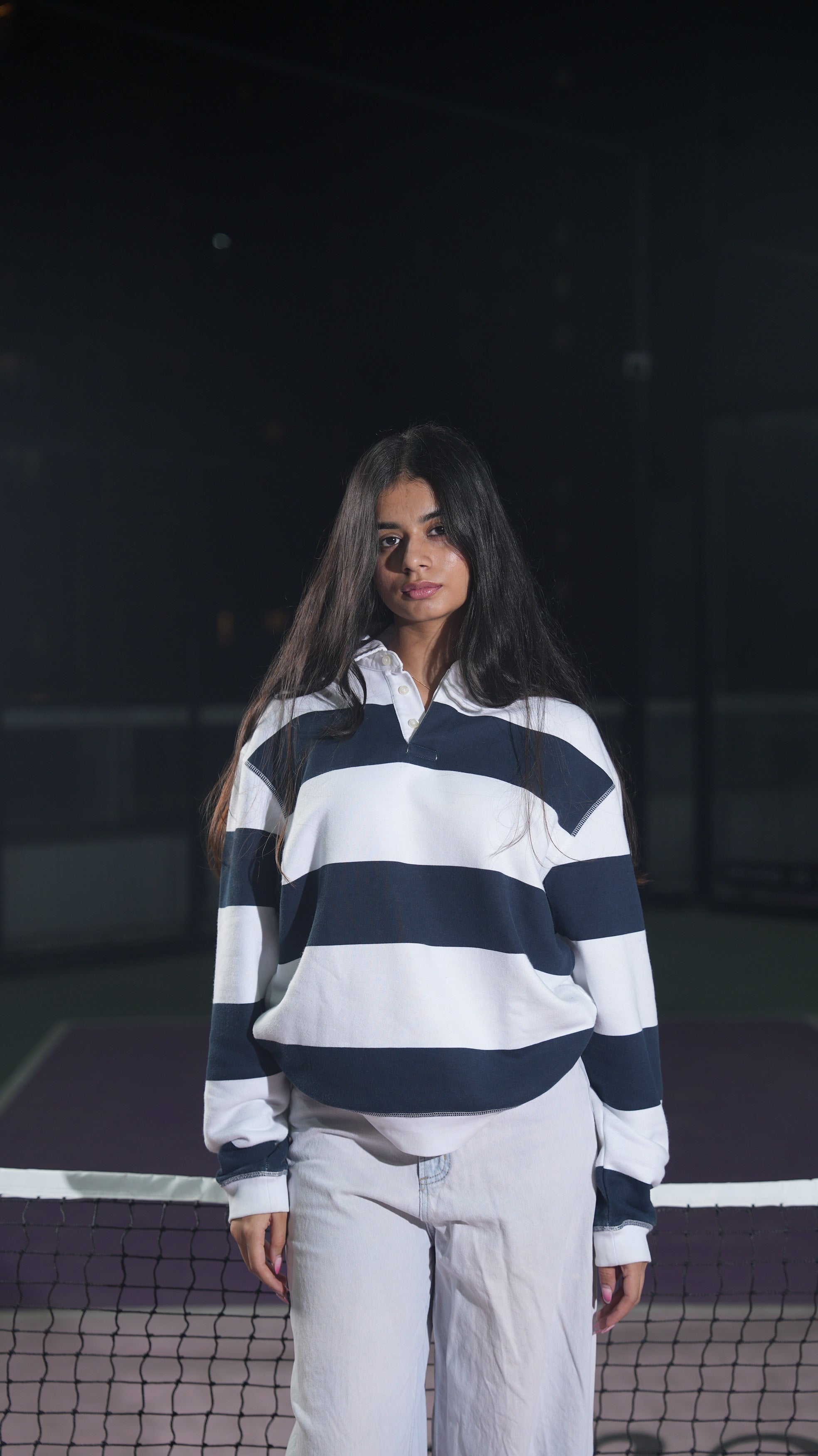 Classic Stripe Polo Sweatshirts