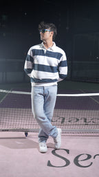 Classic Stripe Polo Sweatshirts