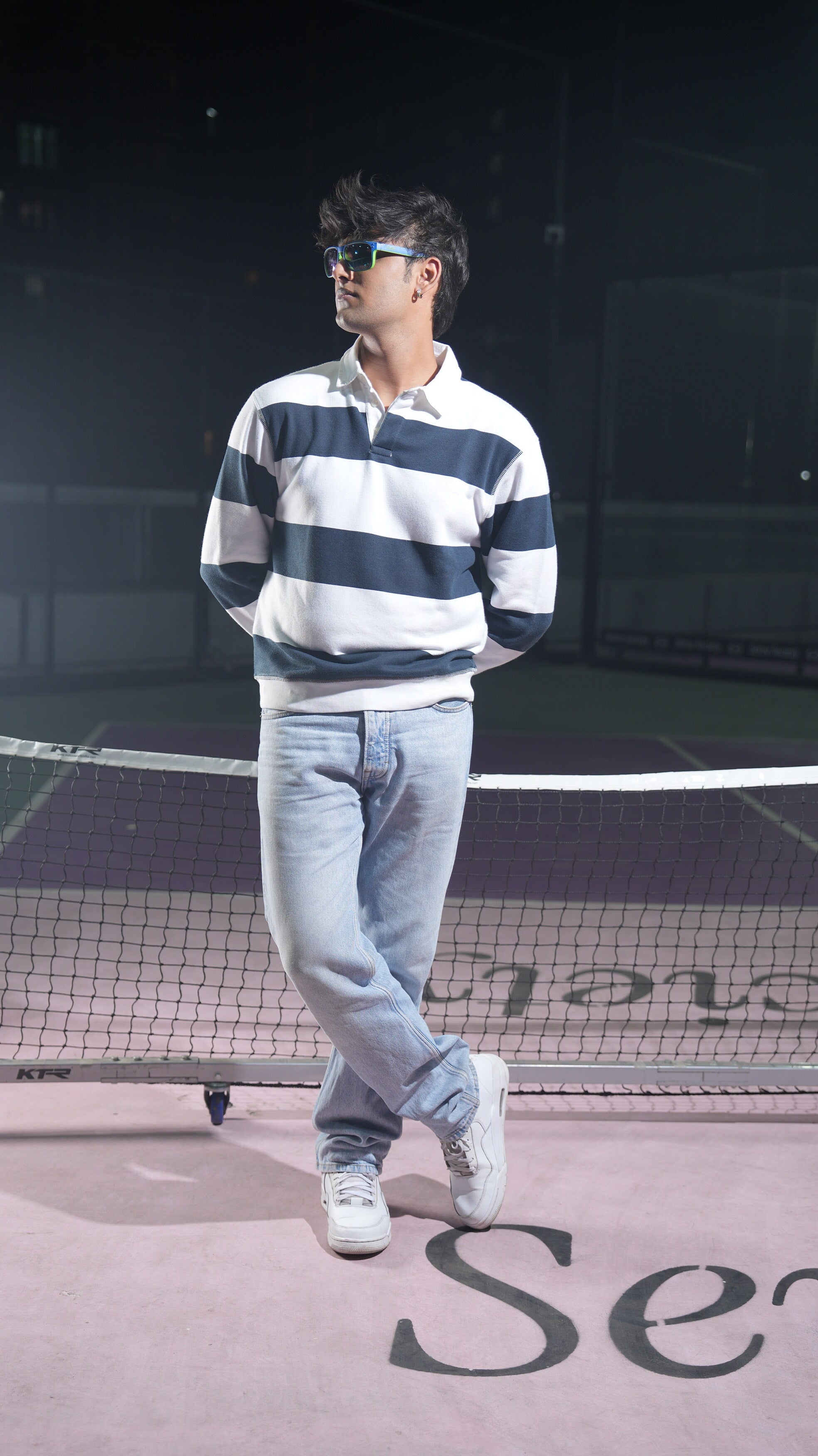 Classic Stripe Polo Sweatshirts